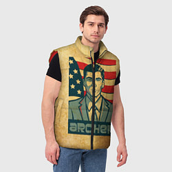Мужской жилет Archer USA, цвет: 3D-красный — фото 2