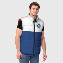 Мужской жилет Chelsea FC: Light Blue, цвет: 3D-красный — фото 2