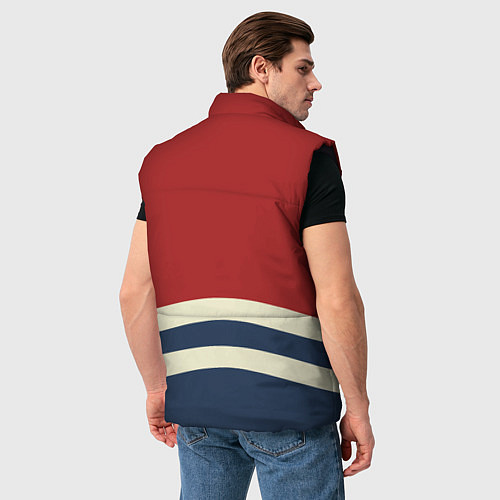 Мужской жилет Волны в море / 3D-Черный – фото 4