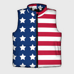 Мужской жилет USA Flag, цвет: 3D-черный