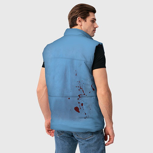 Мужской жилет Костюм врача кровь / 3D-Черный – фото 4