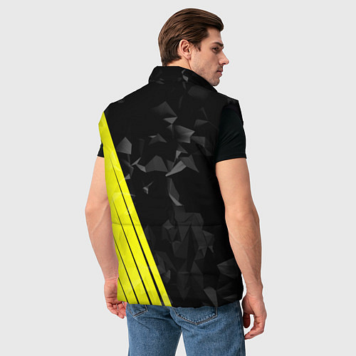 Мужской жилет FC Borussia Dortmund: Abstract / 3D-Черный – фото 4