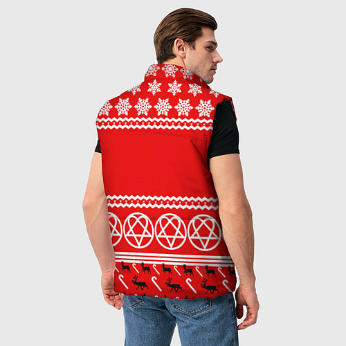 Мужской жилет Праздничный HIM / 3D-Черный – фото 4