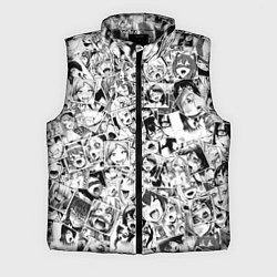 Мужской жилет Ahegao: Black & White, цвет: 3D-черный