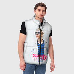 Мужской жилет Pharaoh: White side, цвет: 3D-черный — фото 2