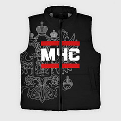 Мужской жилет МЧС: герб РФ, цвет: 3D-светло-серый