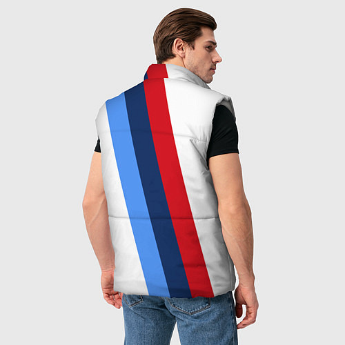 Мужской жилет BMW M: White Sport / 3D-Светло-серый – фото 4