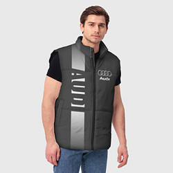 Мужской жилет Audi: Grey Sport, цвет: 3D-черный — фото 2