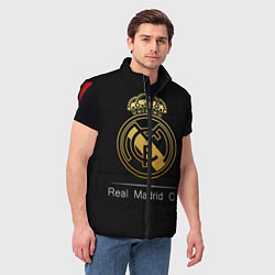 Мужской жилет FC Real Madrid: Gold Edition, цвет: 3D-красный — фото 2