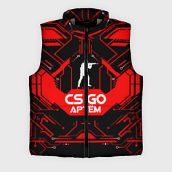 Мужской жилет CS:GO - Артём, цвет: 3D-светло-серый