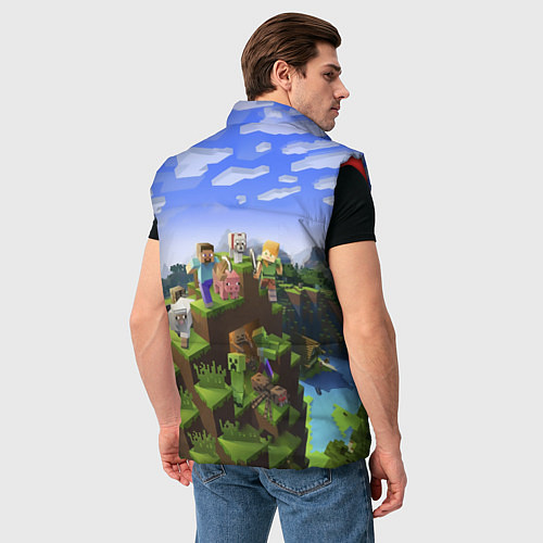Мужской жилет Майнкрафт: Григорий / 3D-Красный – фото 4