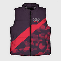 Мужской жилет Audi: Red Pixel, цвет: 3D-светло-серый