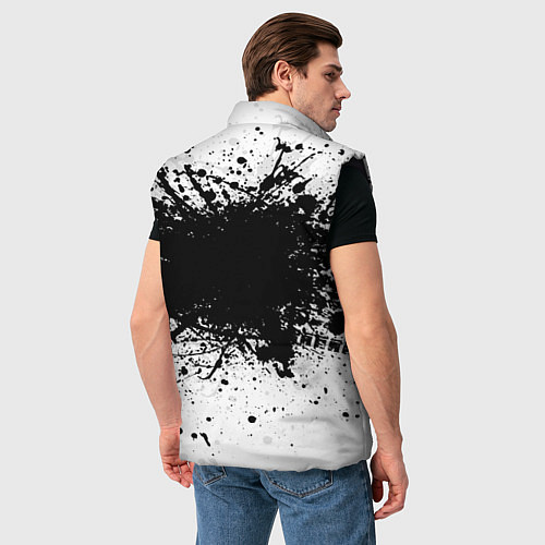 Мужской жилет Honda: Black Spray / 3D-Черный – фото 4