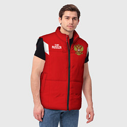 Мужской жилет Россия: Акинфеев ЧМ-2018, цвет: 3D-черный — фото 2