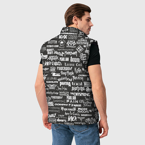 Мужской жилет Rock Star / 3D-Черный – фото 4