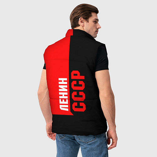 Мужской жилет Хитрый Ленин / 3D-Черный – фото 4