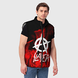 Мужской жилет Slayer Flame, цвет: 3D-светло-серый — фото 2