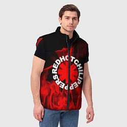 Мужской жилет RHCP: Red Flame, цвет: 3D-красный — фото 2