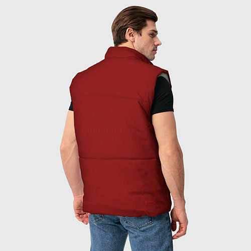 Мужской жилет Russia 2022 Red Mashine / 3D-Светло-серый – фото 4