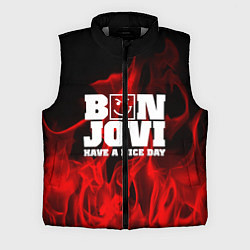Мужской жилет Bon Jovi: Have a nice day, цвет: 3D-светло-серый
