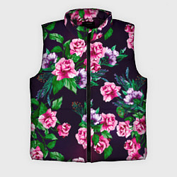 Мужской жилет Розы во тьме, цвет: 3D-черный