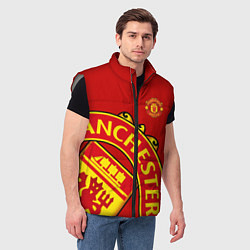 Мужской жилет FC Man United: Red Exclusive, цвет: 3D-светло-серый — фото 2