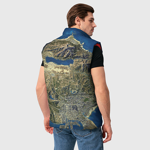 Мужской жилет GTA / 3D-Красный – фото 4