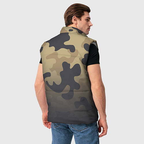 Мужской жилет Camouflage Khaki / 3D-Светло-серый – фото 4