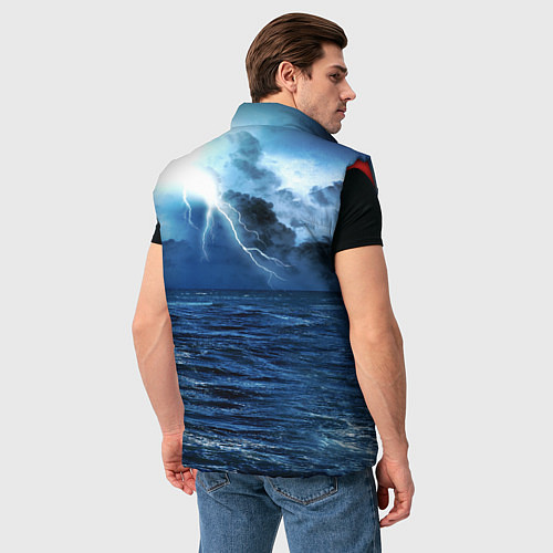 Мужской жилет God of War: Sea ​​rage / 3D-Красный – фото 4