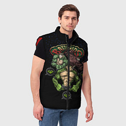 Мужской жилет Battletoads Trio, цвет: 3D-красный — фото 2