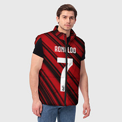 Мужской жилет Ronaldo 7: Red Sport, цвет: 3D-красный — фото 2