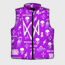 Мужской жилет Watch Dogs 2: Violet Pattern, цвет: 3D-красный