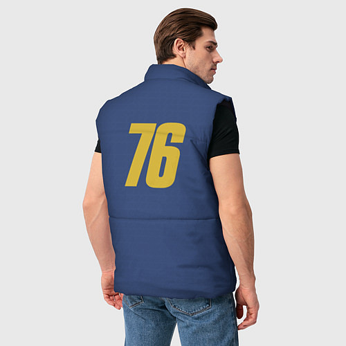 Мужской жилет Fallout: Vault 76 / 3D-Черный – фото 4