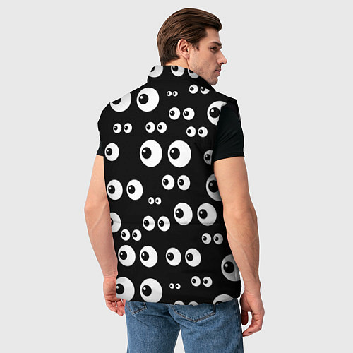 Мужской жилет Глазастый / 3D-Черный – фото 4