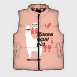 Мужской жилет Живешь один раз, цвет: 3D-красный