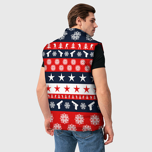 Мужской жилет CS:GO New Year / 3D-Черный – фото 4