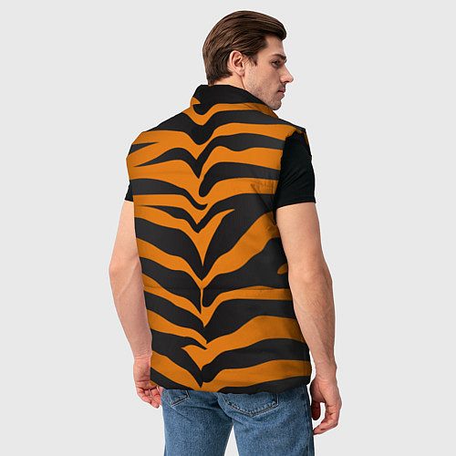 Мужской жилет Шкура тигра / 3D-Черный – фото 4