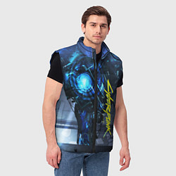 Мужской жилет Cyberpunk 2077, цвет: 3D-черный — фото 2