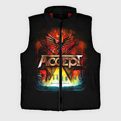 Мужской жилет Accept: Flame Eagle, цвет: 3D-красный