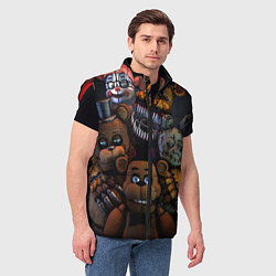 Мужской жилет Five Nights at Freddy's, цвет: 3D-красный — фото 2