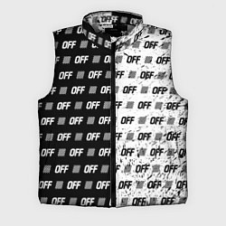 Мужской жилет Off-White: Black & White, цвет: 3D-светло-серый