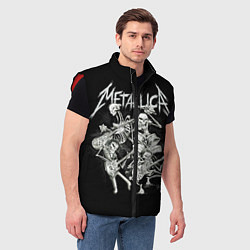 Мужской жилет Metallica: Bones Rock, цвет: 3D-красный — фото 2