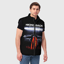 Мужской жилет Nickelback: Feed the Machine, цвет: 3D-черный — фото 2