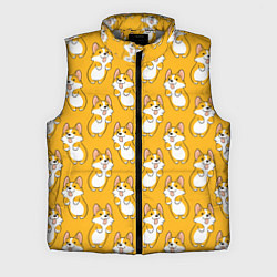 Мужской жилет Корги паттерн, цвет: 3D-светло-серый