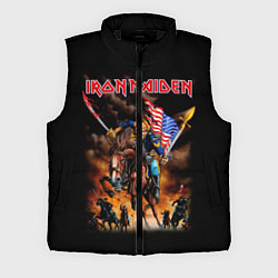 Мужской жилет Iron Maiden: USA Warriors, цвет: 3D-черный