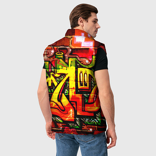 Мужской жилет Red Graffiti / 3D-Красный – фото 4
