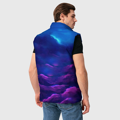 Мужской жилет Неоновая фурия / 3D-Черный – фото 4