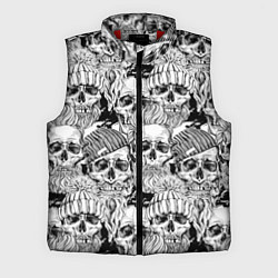 Мужской жилет Hipster skulls, цвет: 3D-красный