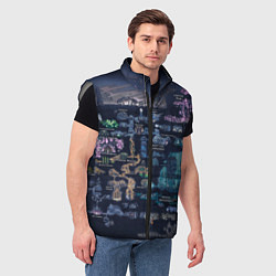 Мужской жилет HOLLOW KNIGHT WORLD, цвет: 3D-светло-серый — фото 2