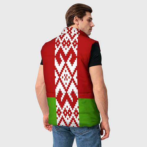 Мужской жилет Беларусь флаг / 3D-Черный – фото 4